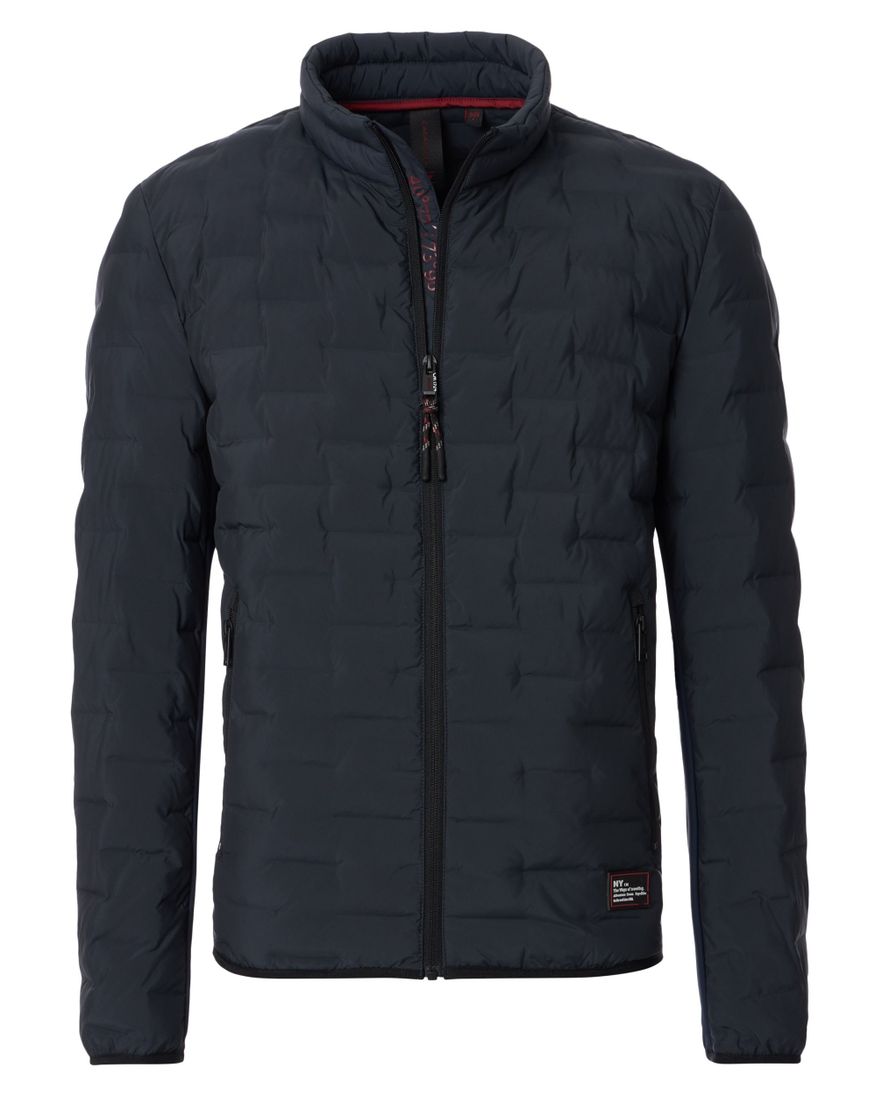 Casa Moda Tussenjas donkerblauw effen