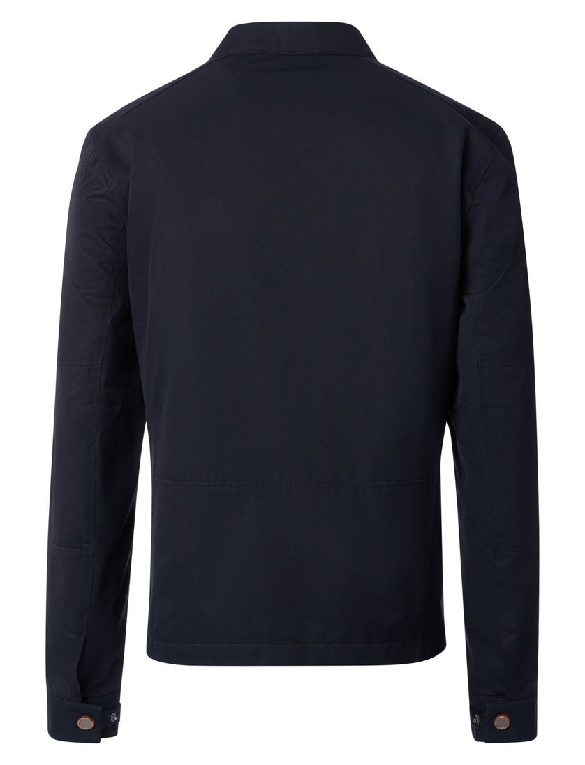 Casa Moda zomerjas effen donkerblauw