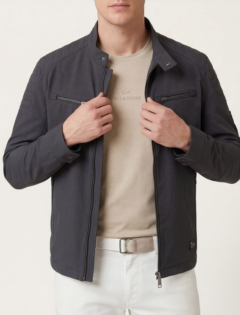 Casa Moda zomerjas groen borstzakken