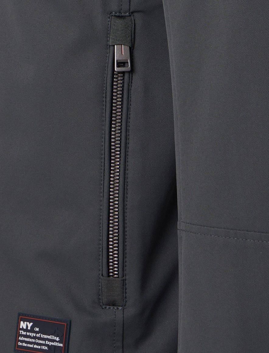 Casa Moda zomerjas effen donkergroen borstzakken