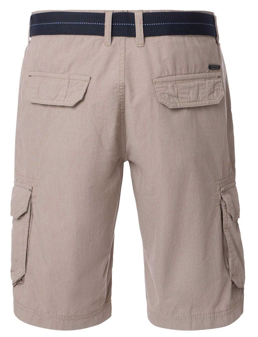 Casa Moda Bermuda beige effen cargo katoen