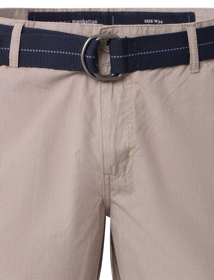 Casa Moda Bermuda beige effen cargo katoen