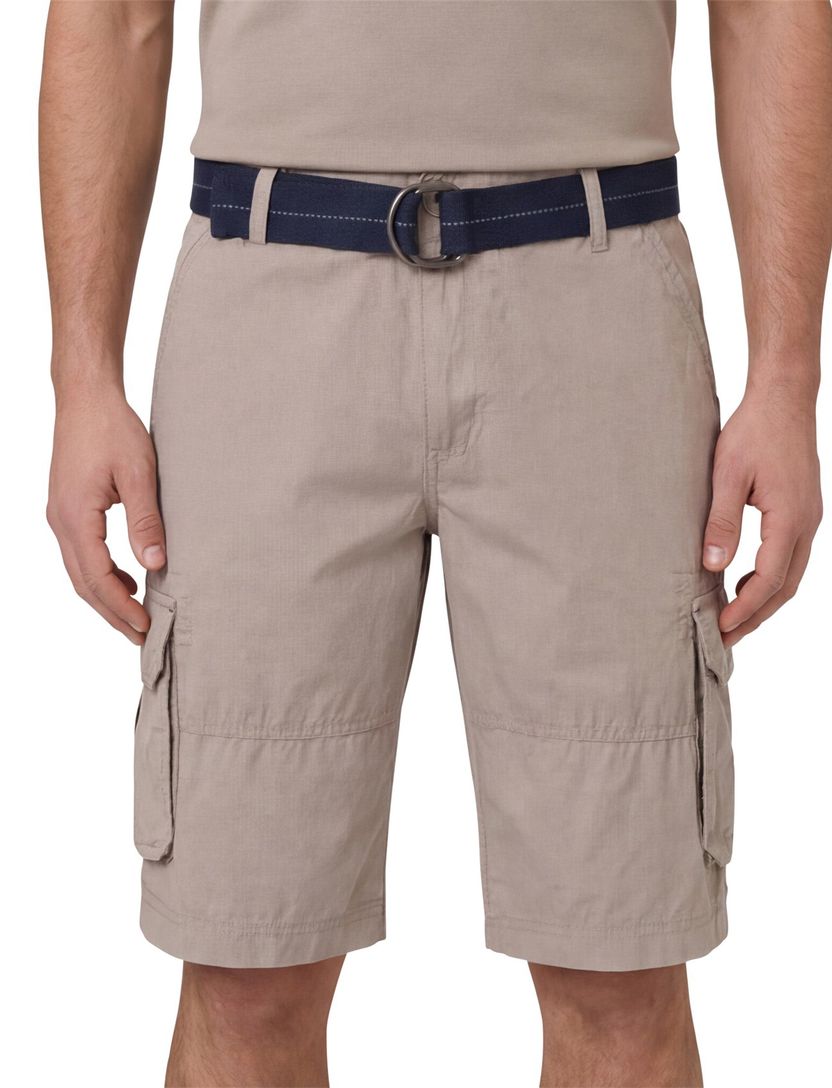 Casa Moda Bermuda beige effen cargo katoen