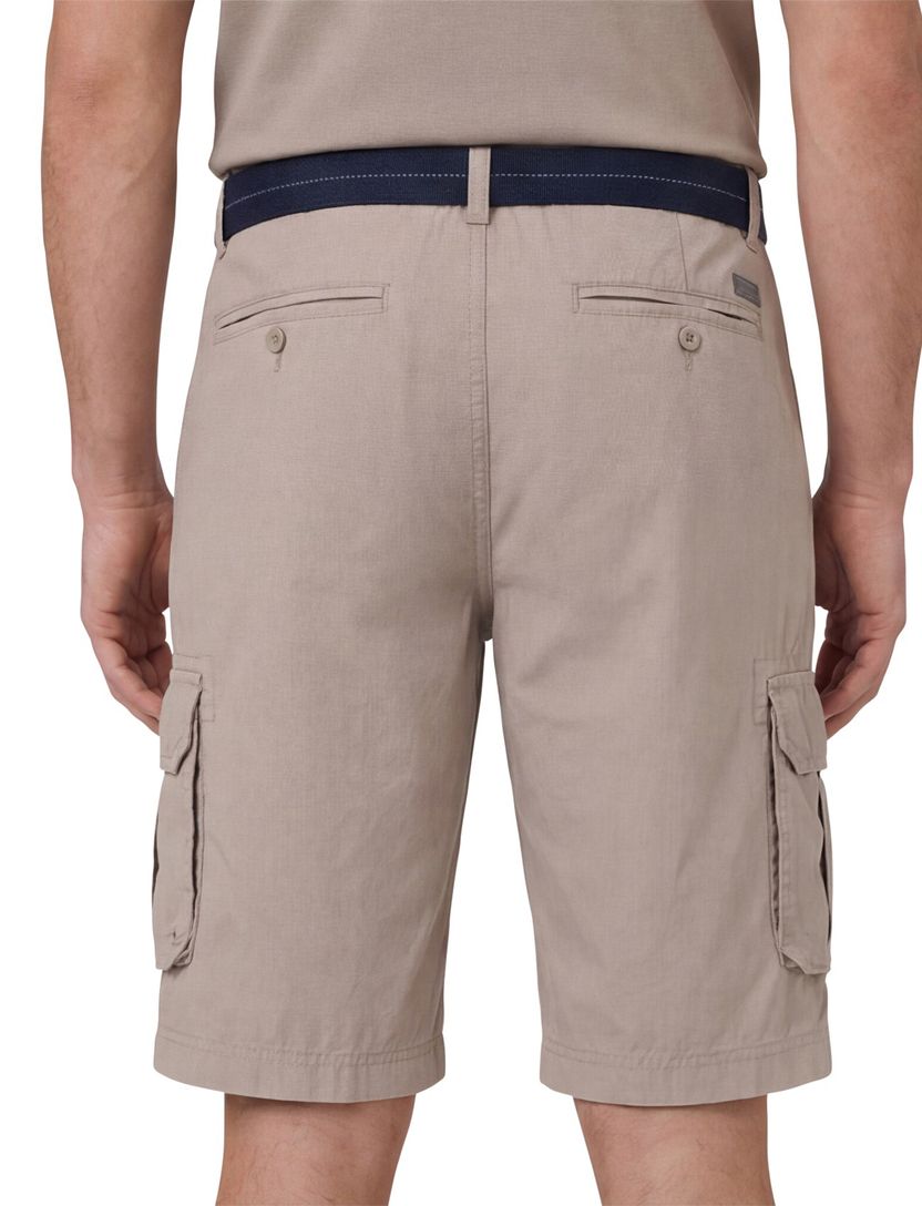 Casa Moda Bermuda beige effen cargo katoen