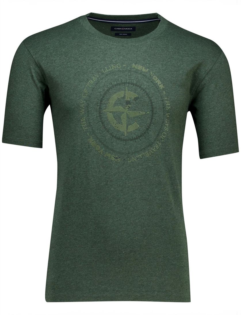 Casa Moda t-shirt groen geprint