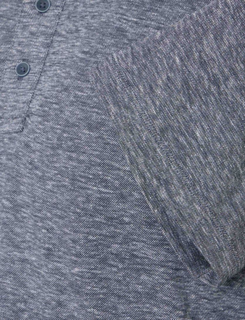 Casa Moda polo donkerblauw melange gemêleerd