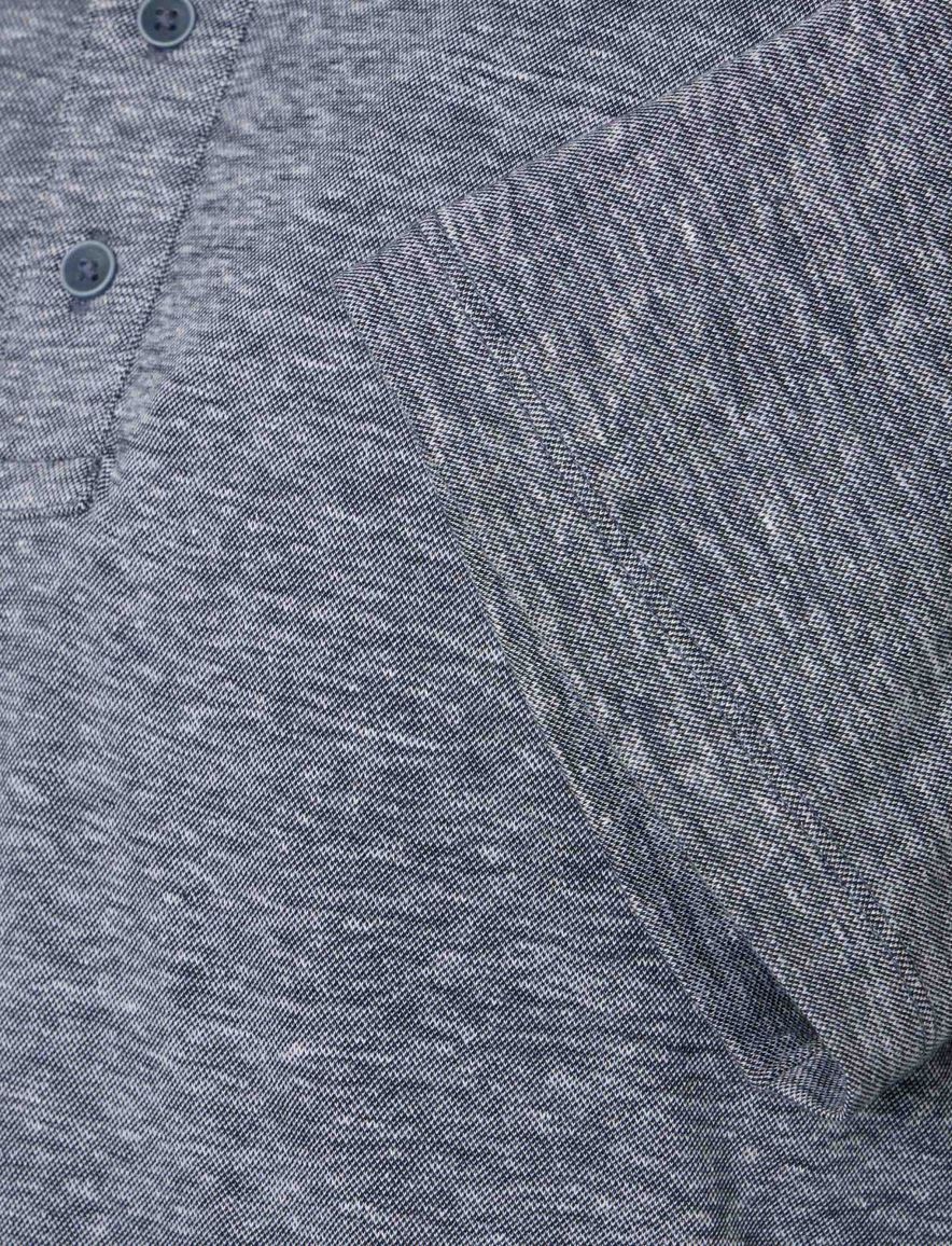 Casa Moda polo donkerblauw melange regular fit