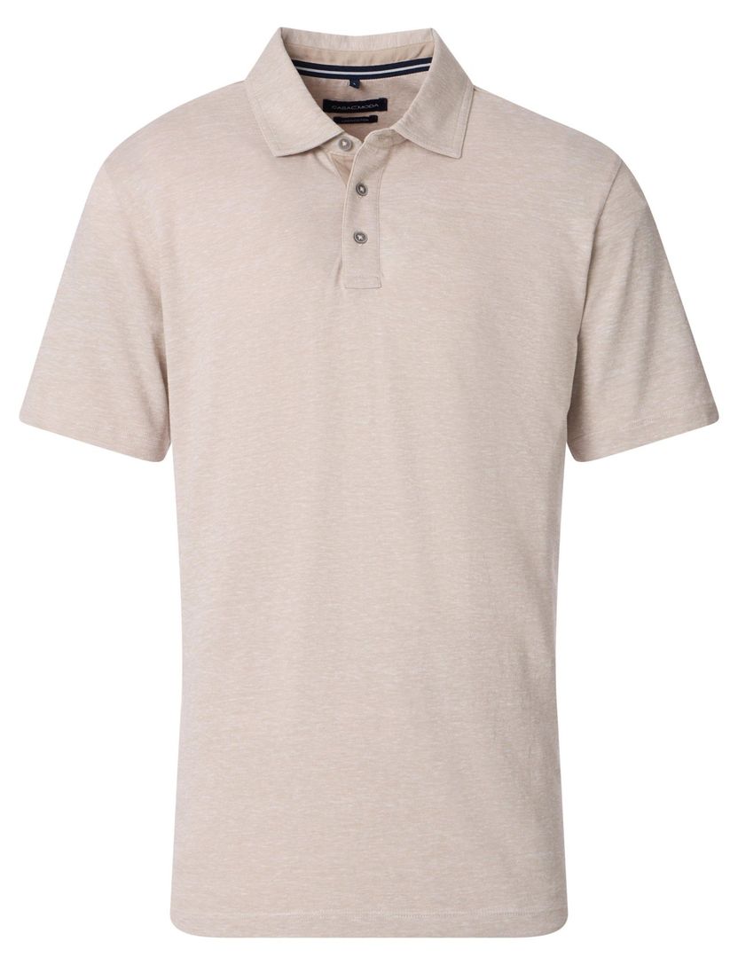 Casa Moda polo beige melange regular fit