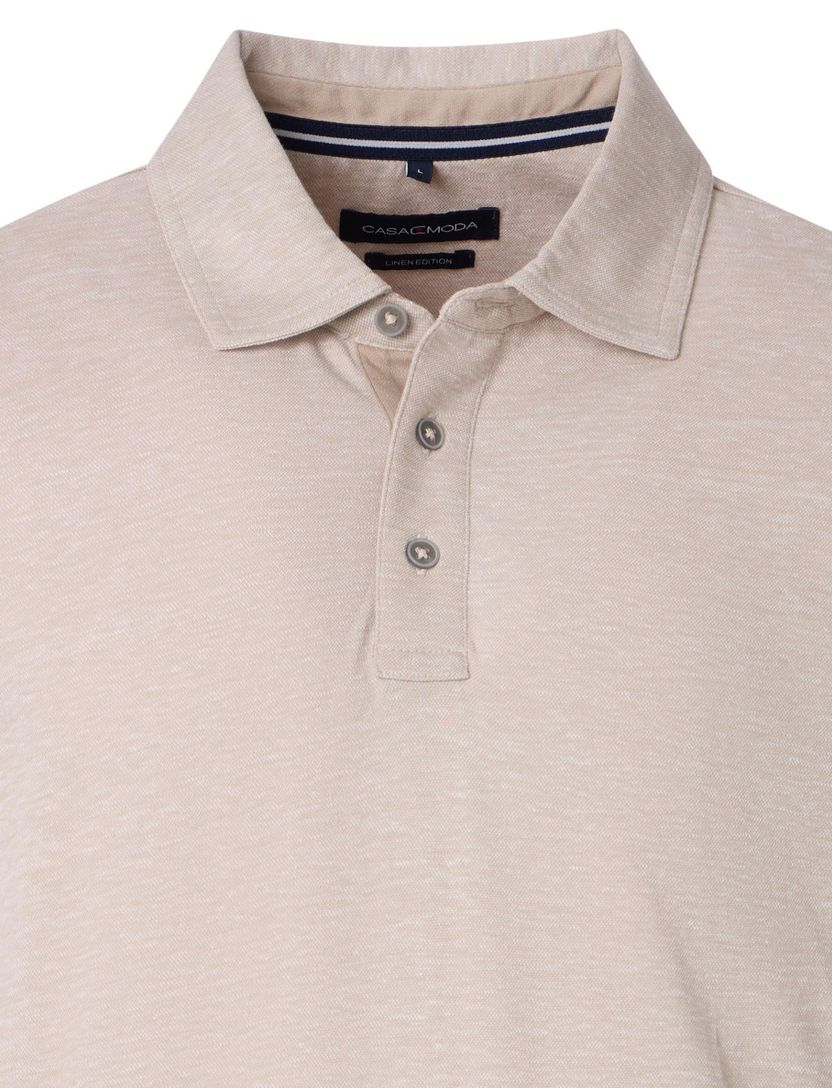 Casa Moda polo beige melange regular fit