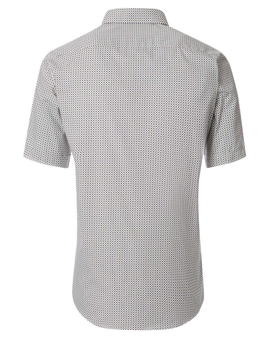 Casa Moda overhemd groen geprint Casual Fit katoen