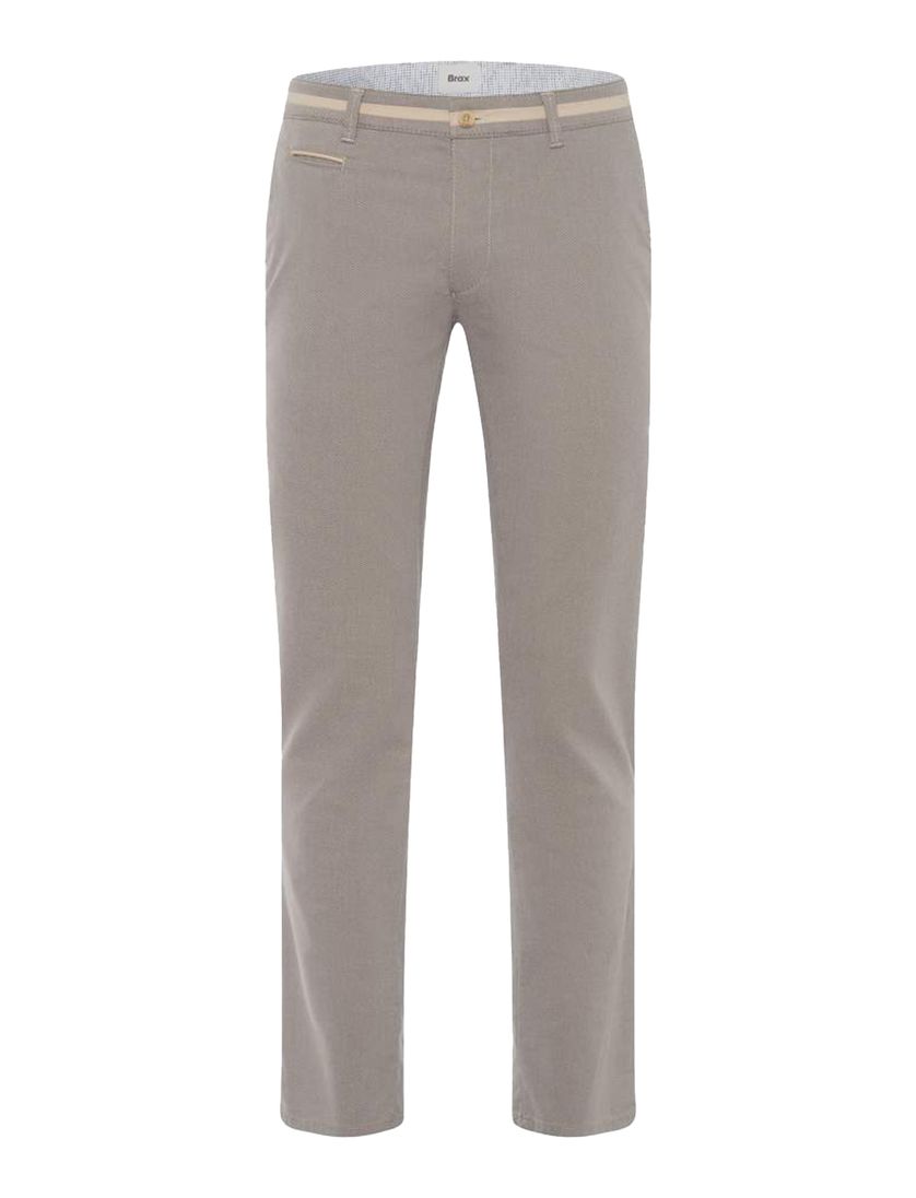 Brax Pantalon bruin katoenen effen