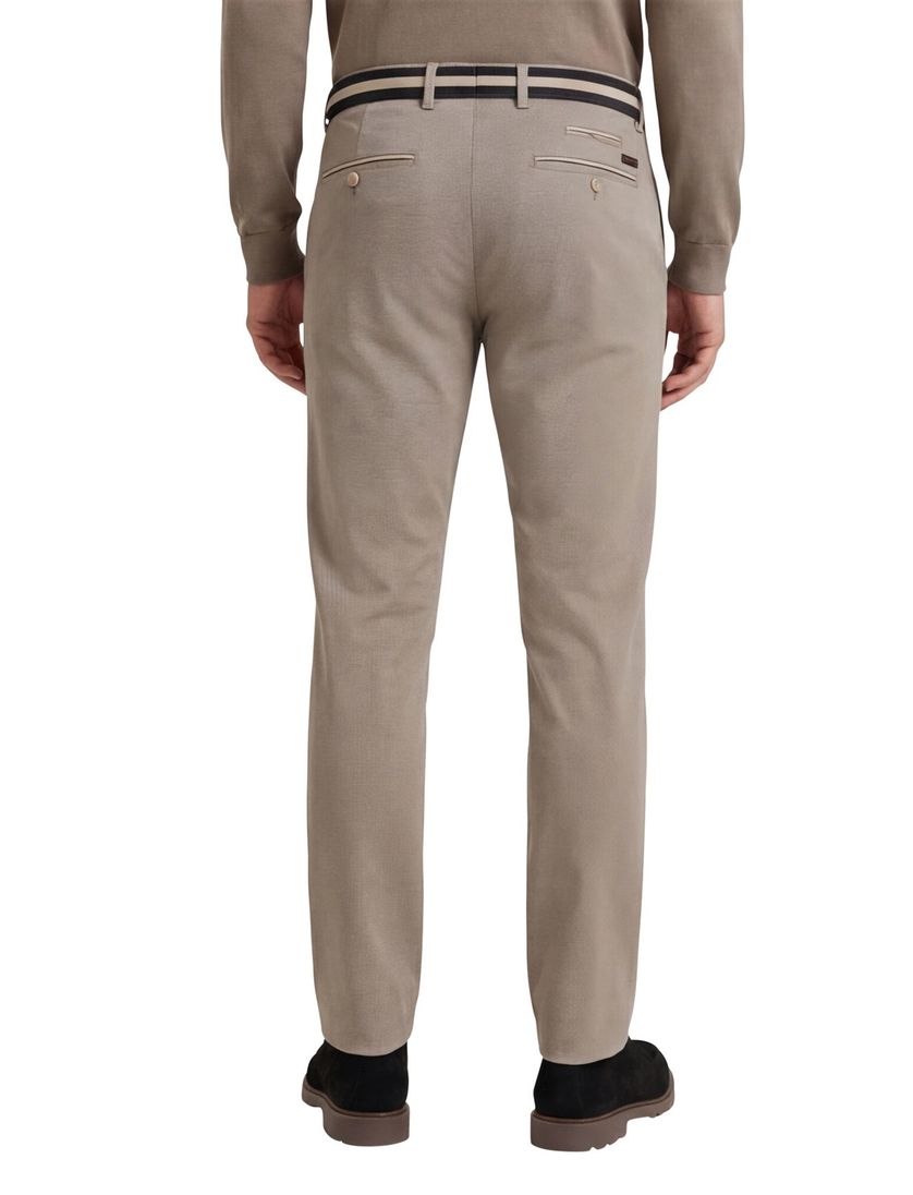 Brax Pantalon bruin katoenen effen