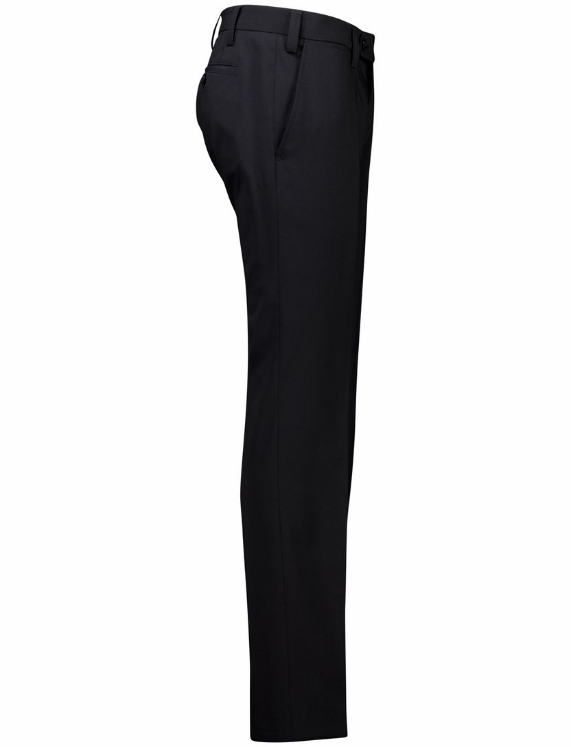 Eurex pantalon Jan flatfront zwart wol