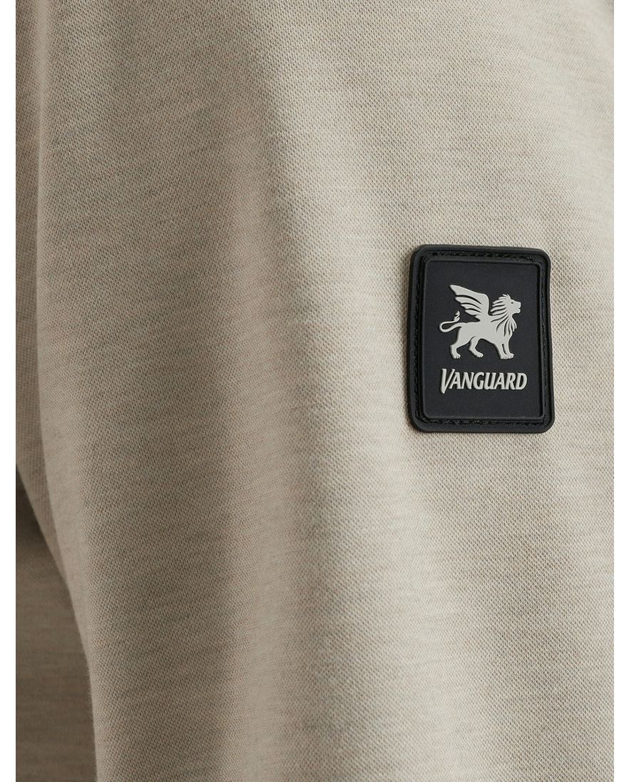 Vanguard overshirt beige effen normale fit
