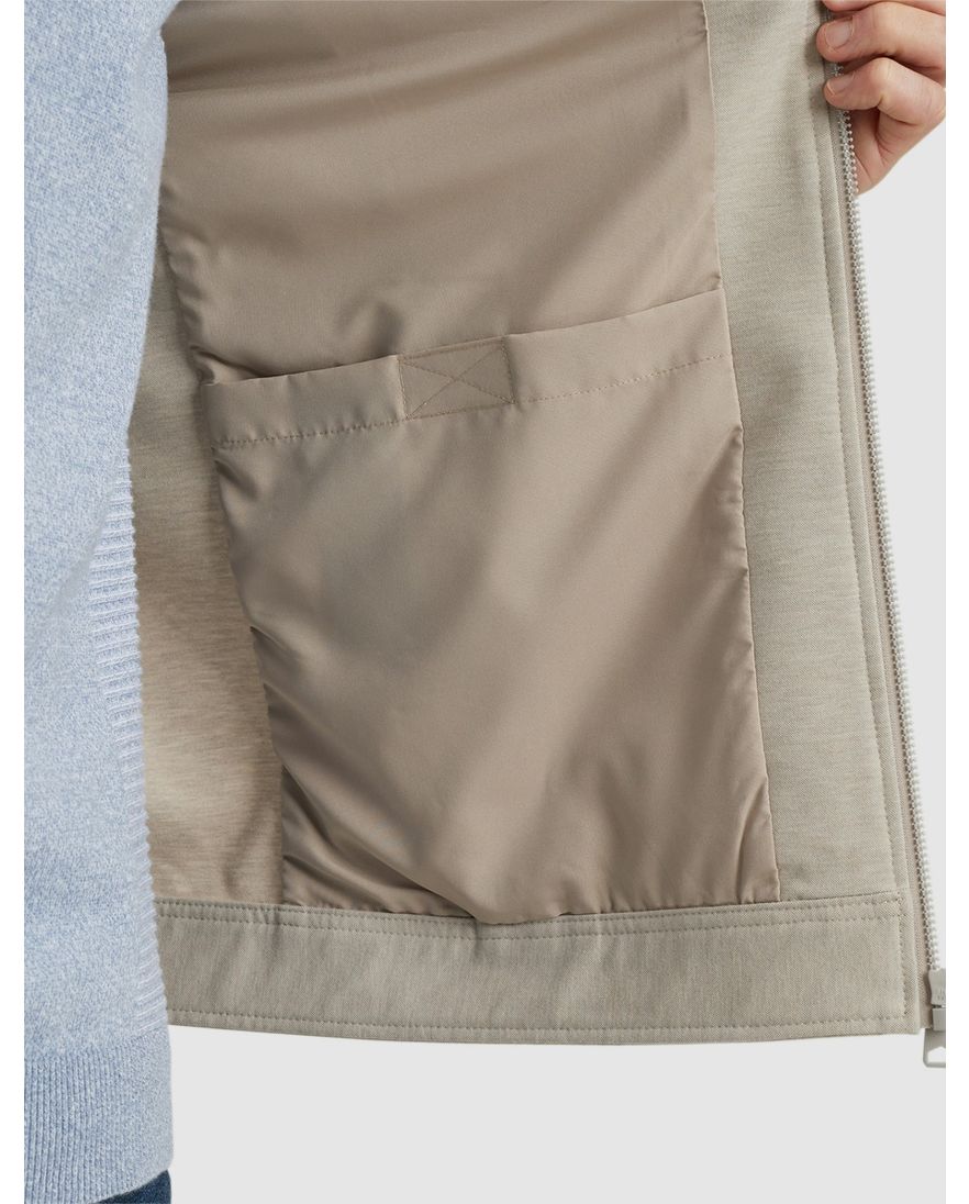 Vanguard overshirt beige effen normale fit