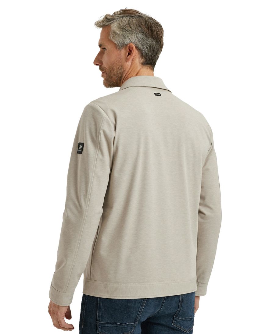 Vanguard overshirt beige effen normale fit