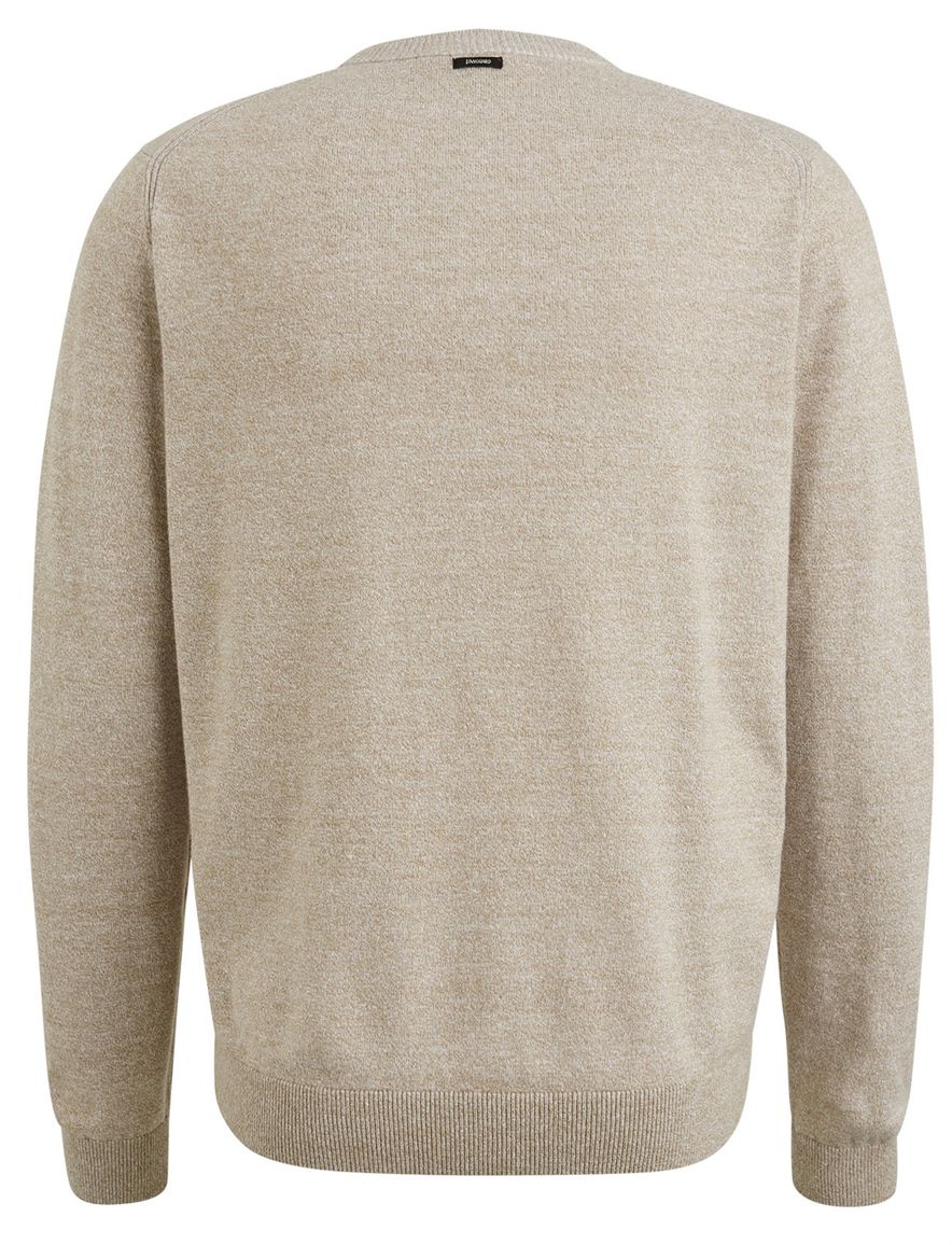 Vanguard trui beige gemêleerd Regular Fit