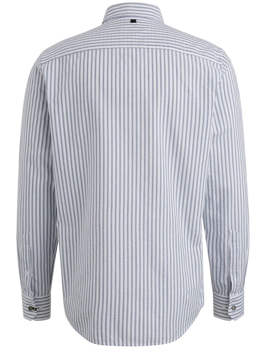Vanguard overhemd blauw wit katoen normale fit