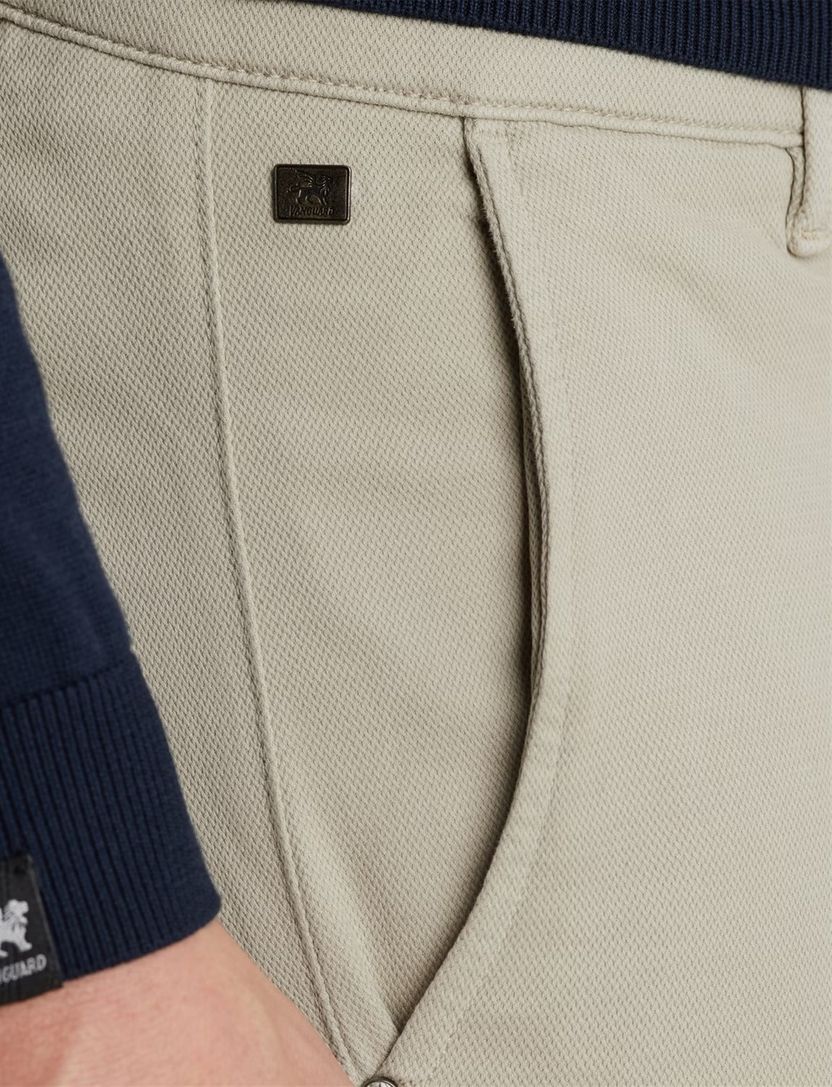 Vanguard pantalon beige katoen stretch