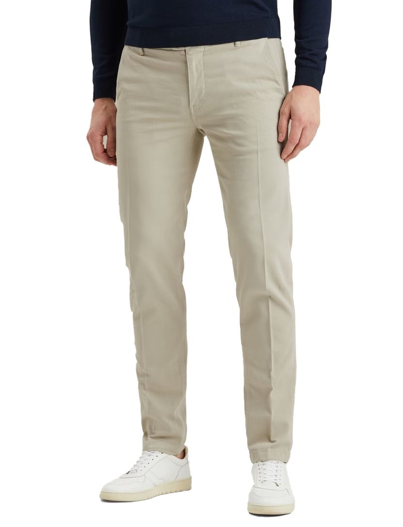 Vanguard pantalon beige katoen stretch