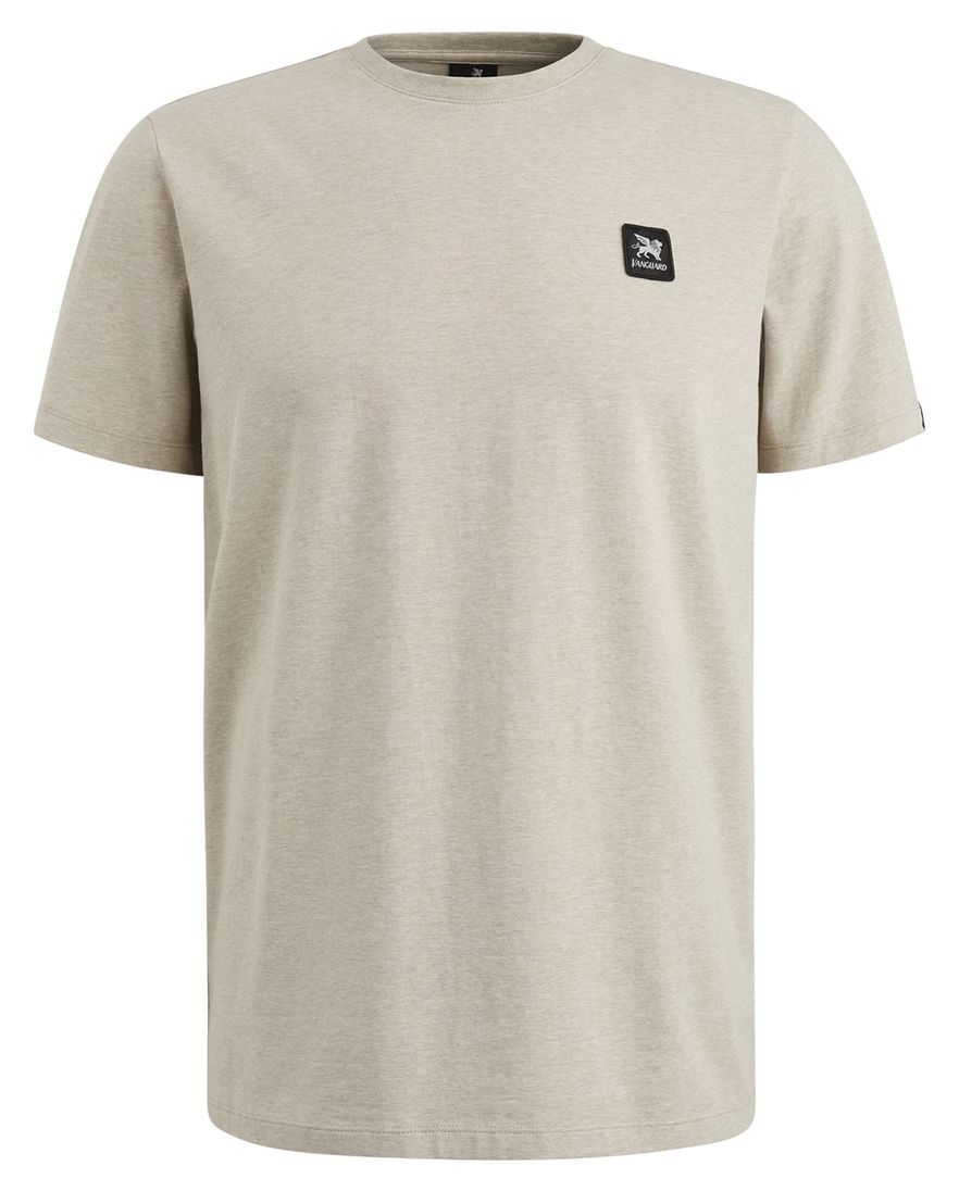 Vanguard T-shirt beige katoen normale fit