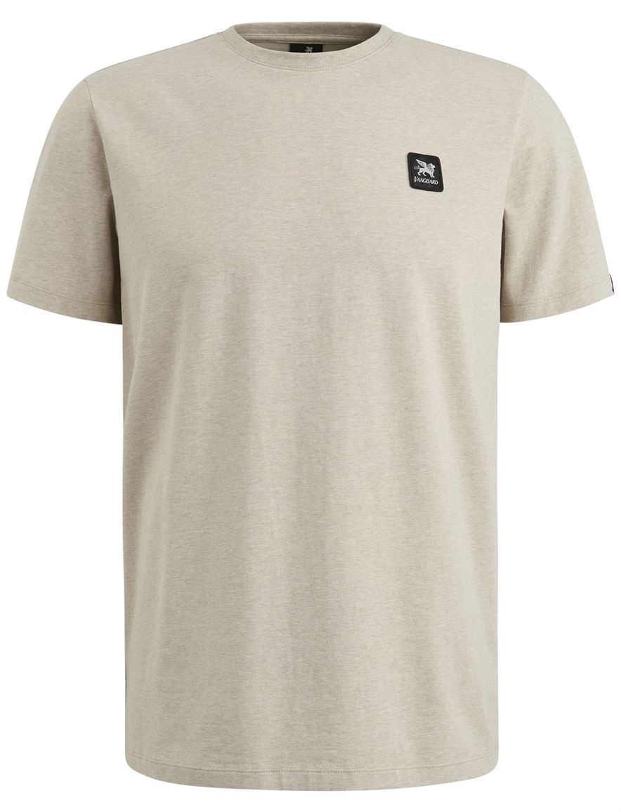 Vanguard T-shirt beige katoen normale fit