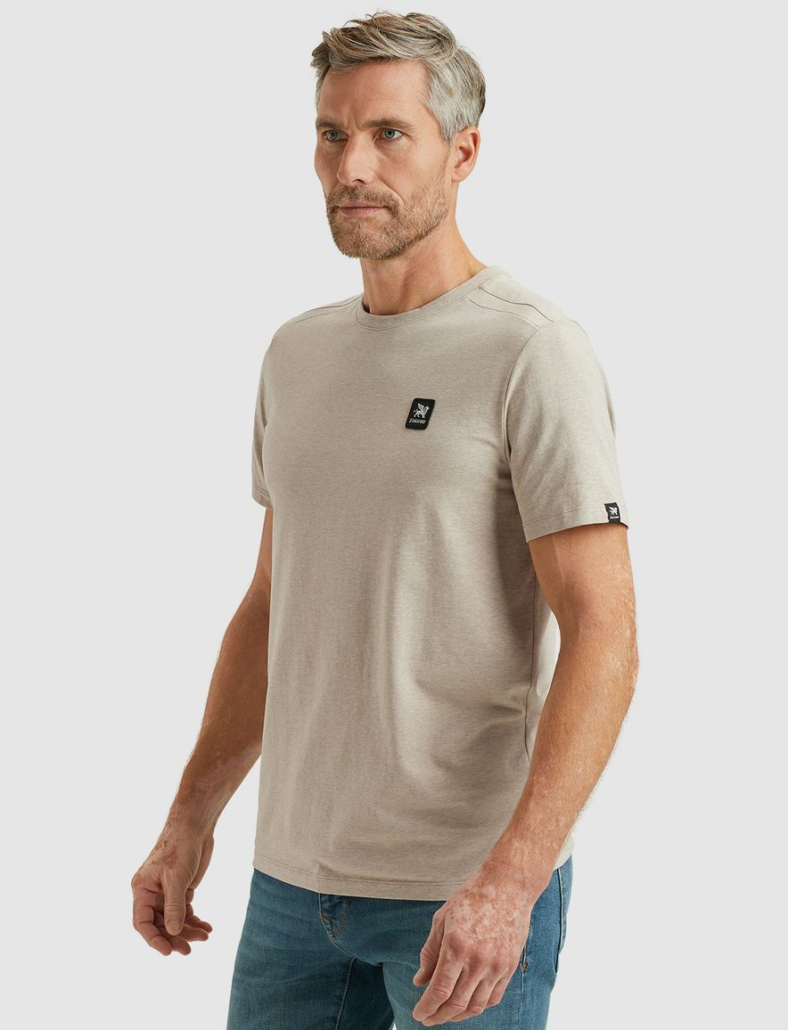 Vanguard T-shirt beige katoen normale fit