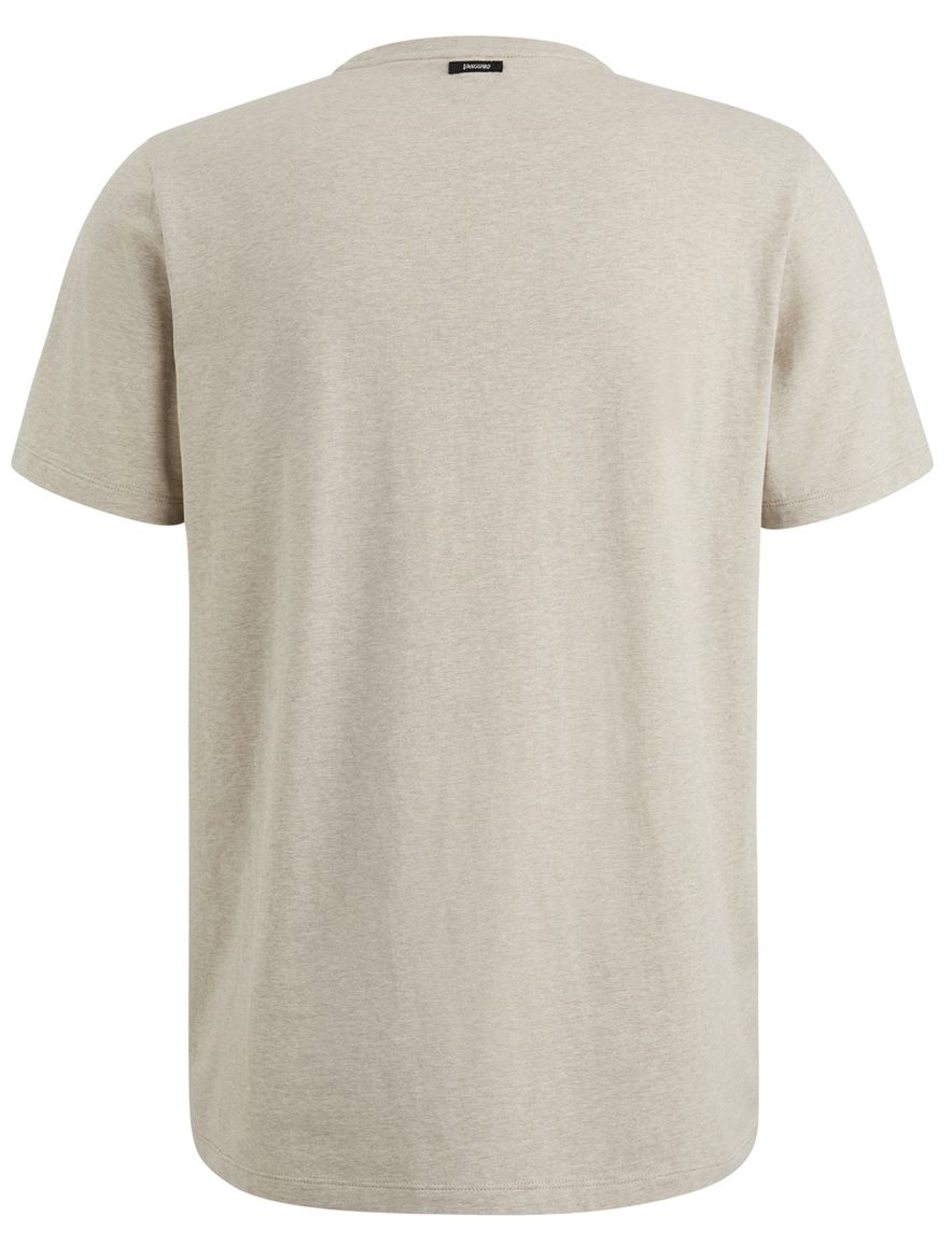 Vanguard T-shirt beige katoen normale fit