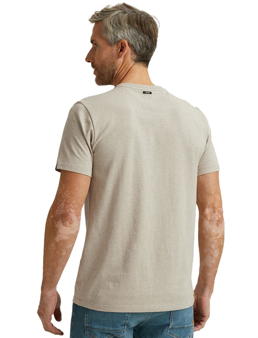 Vanguard T-shirt beige katoen normale fit