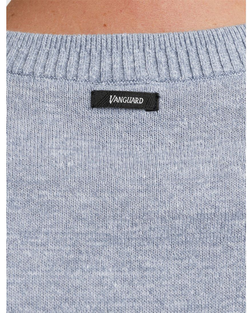 Vanguard T-shirt gestreept blauw katoen normale fit