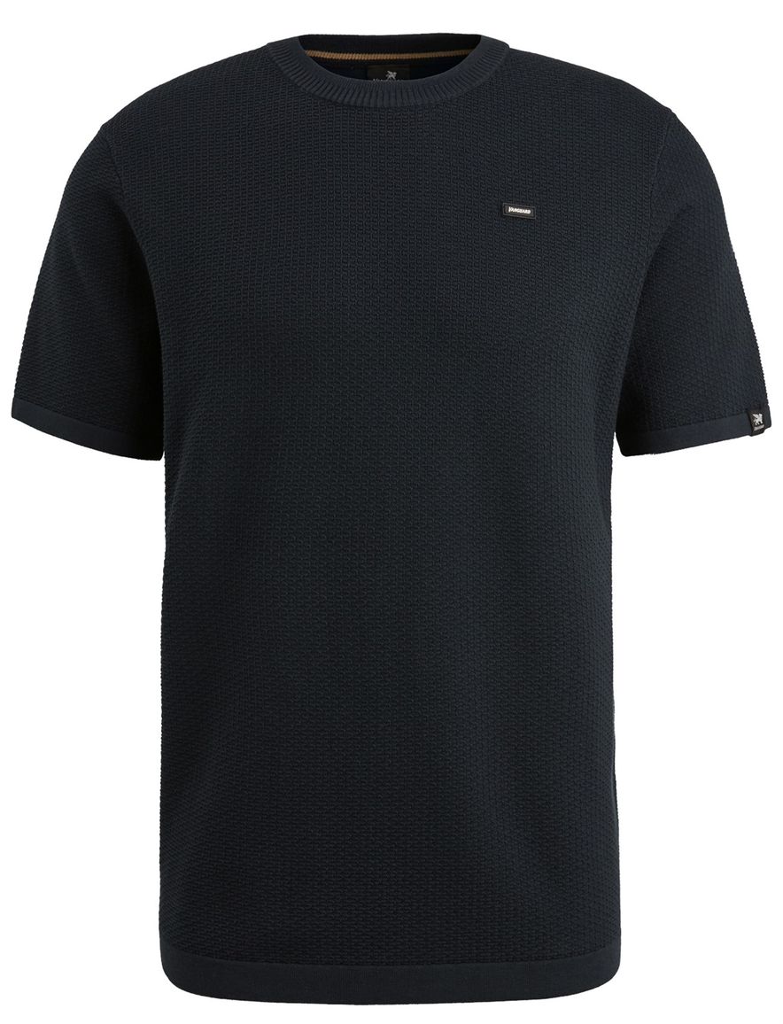Vanguard T-shirt donkerblauw katoen normale fit