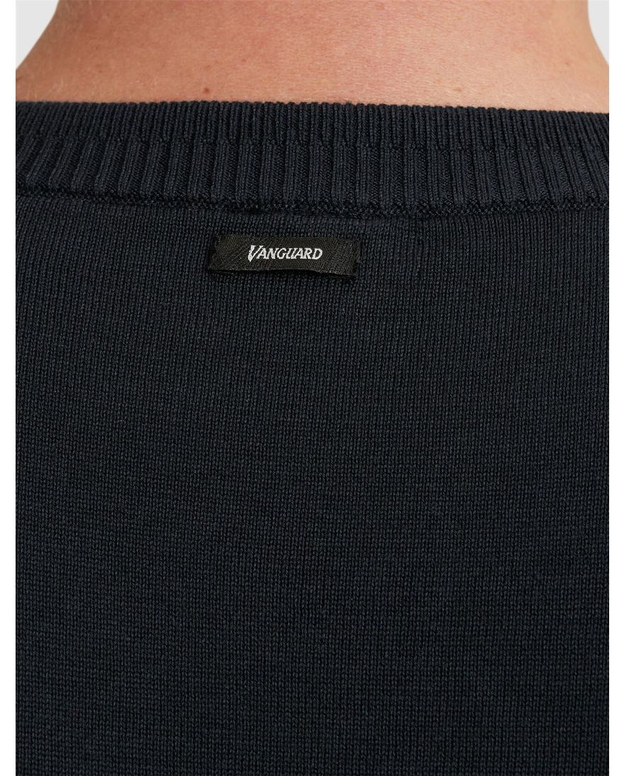 Vanguard T-shirt donkerblauw katoen normale fit