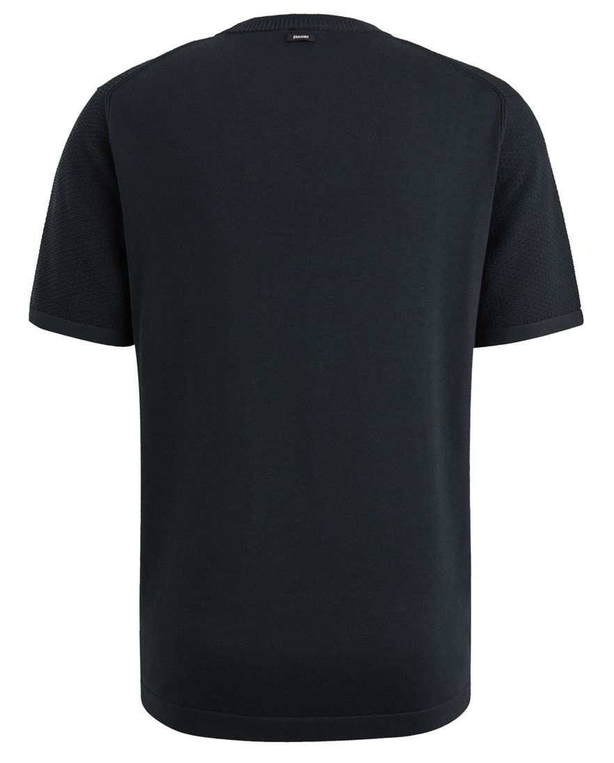 Vanguard T-shirt donkerblauw katoen normale fit