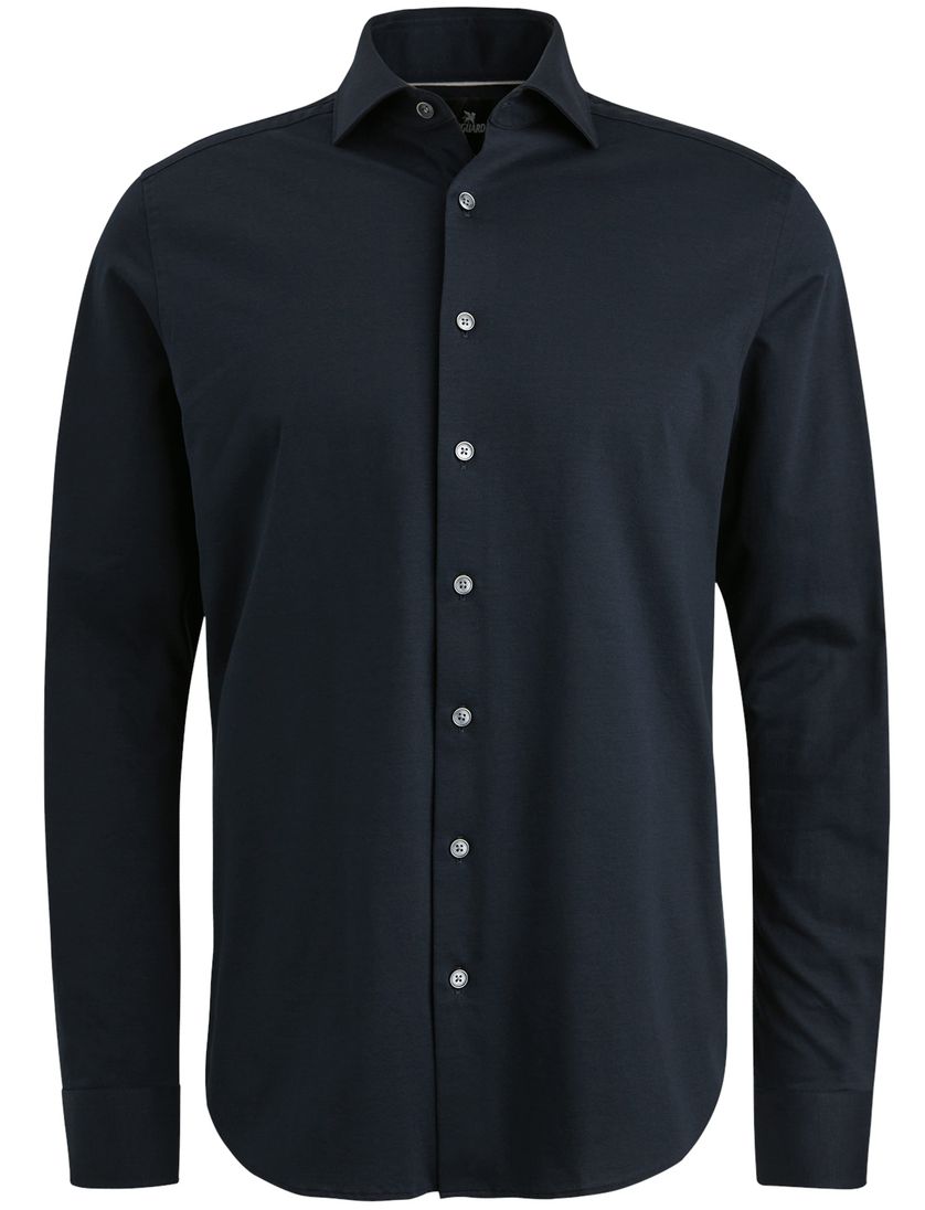 Vanguard overhemd donkerblauw effen normale fit
