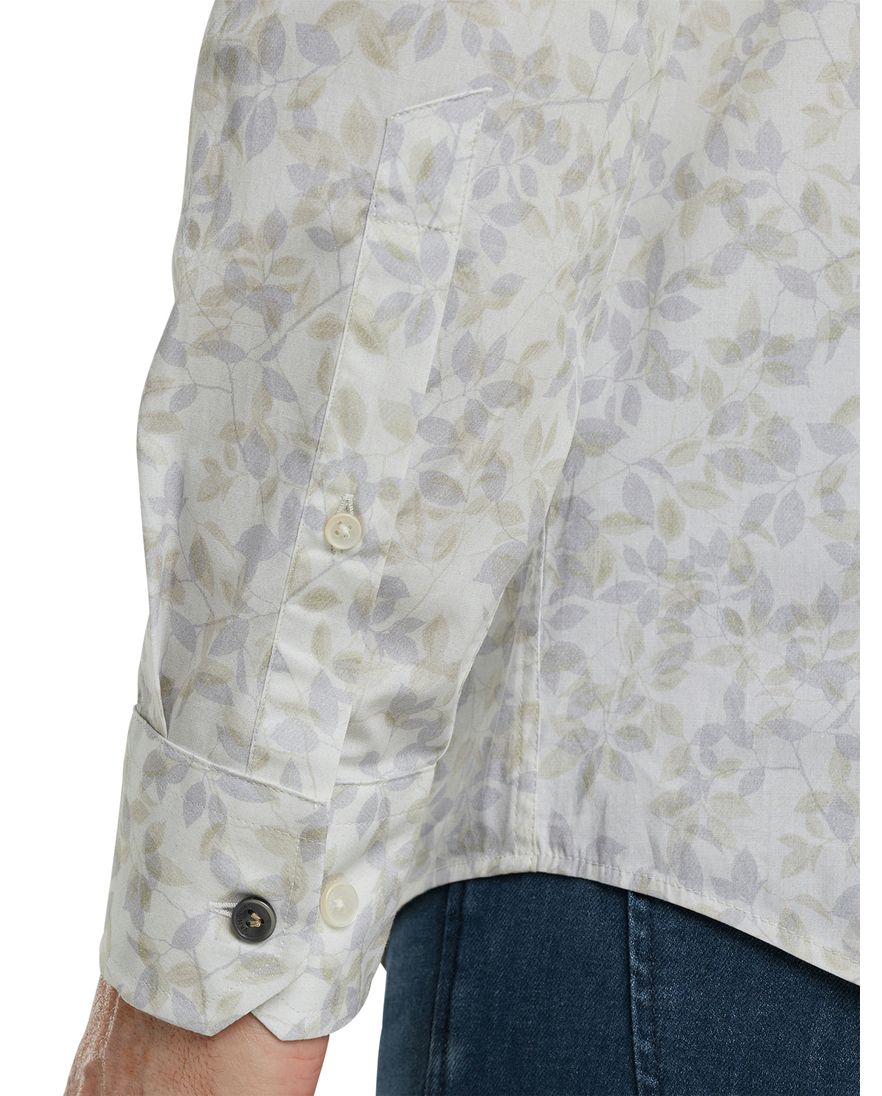 Vanguard overhemd printje wit lange mouw