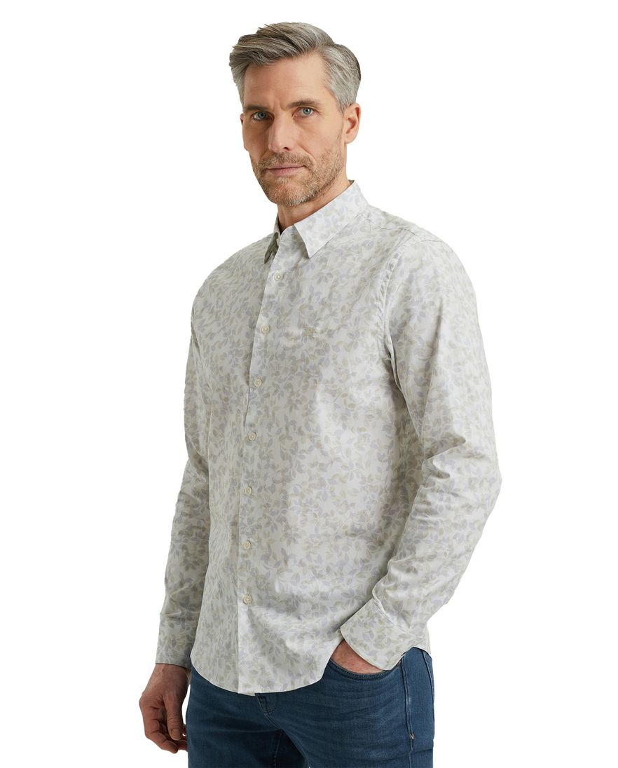 Vanguard overhemd printje wit lange mouw