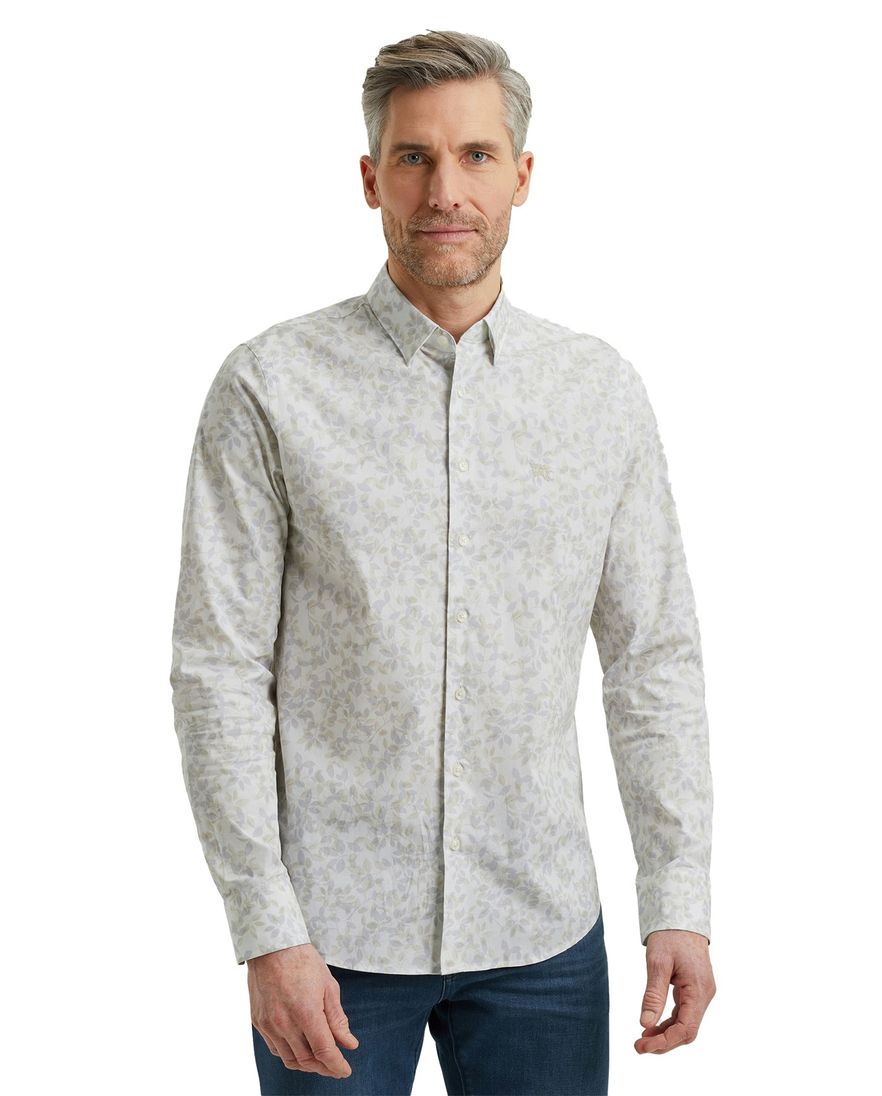 Vanguard overhemd printje wit lange mouw