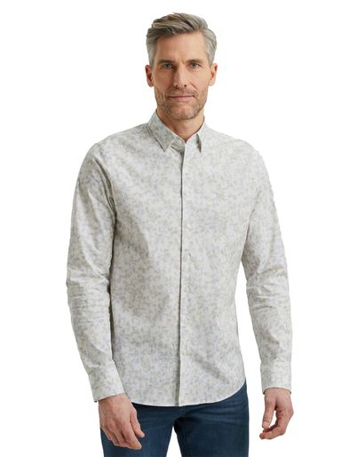 Vanguard Vanguard overhemd printje wit semi-wide collar