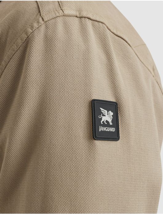 Vanguard overshirt beige katoen & lyocell