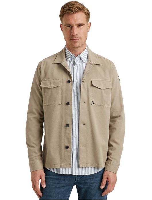 Vanguard overshirt beige katoen & lyocell