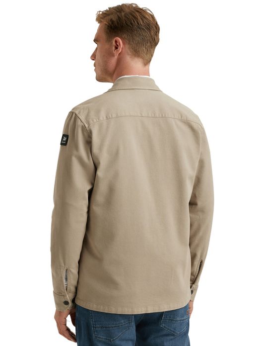 Vanguard overshirt beige katoen & lyocell