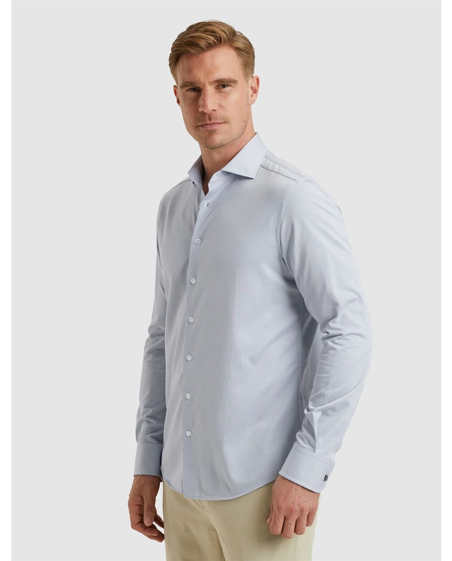 Vanguard overhemd effen lichtblauw normale fit