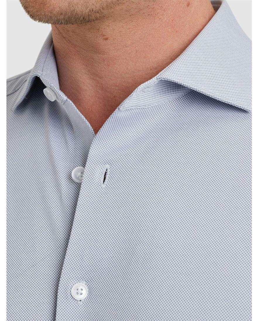 Vanguard overhemd effen lichtblauw normale fit