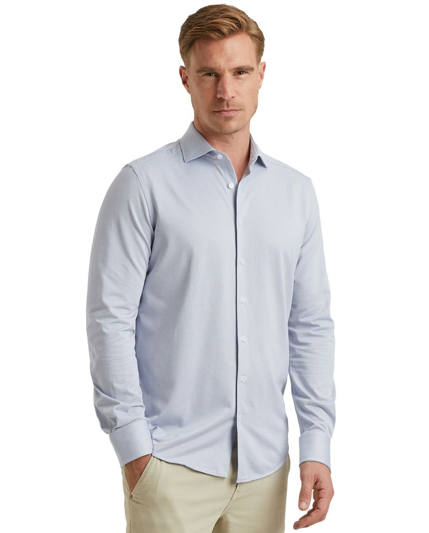 Vanguard overhemd effen lichtblauw normale fit