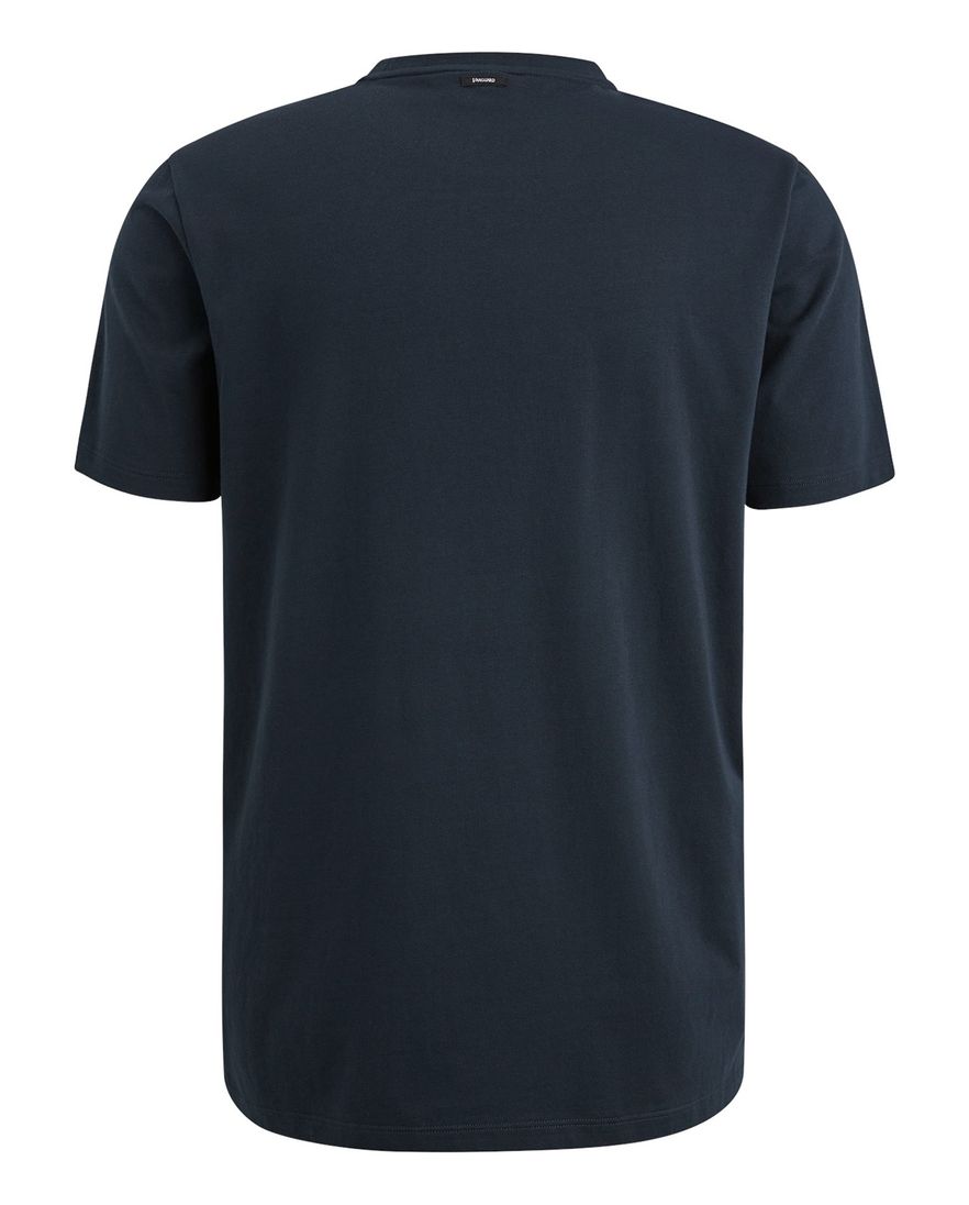 Vanguard t-shirt donkerblauw effen normale fit
