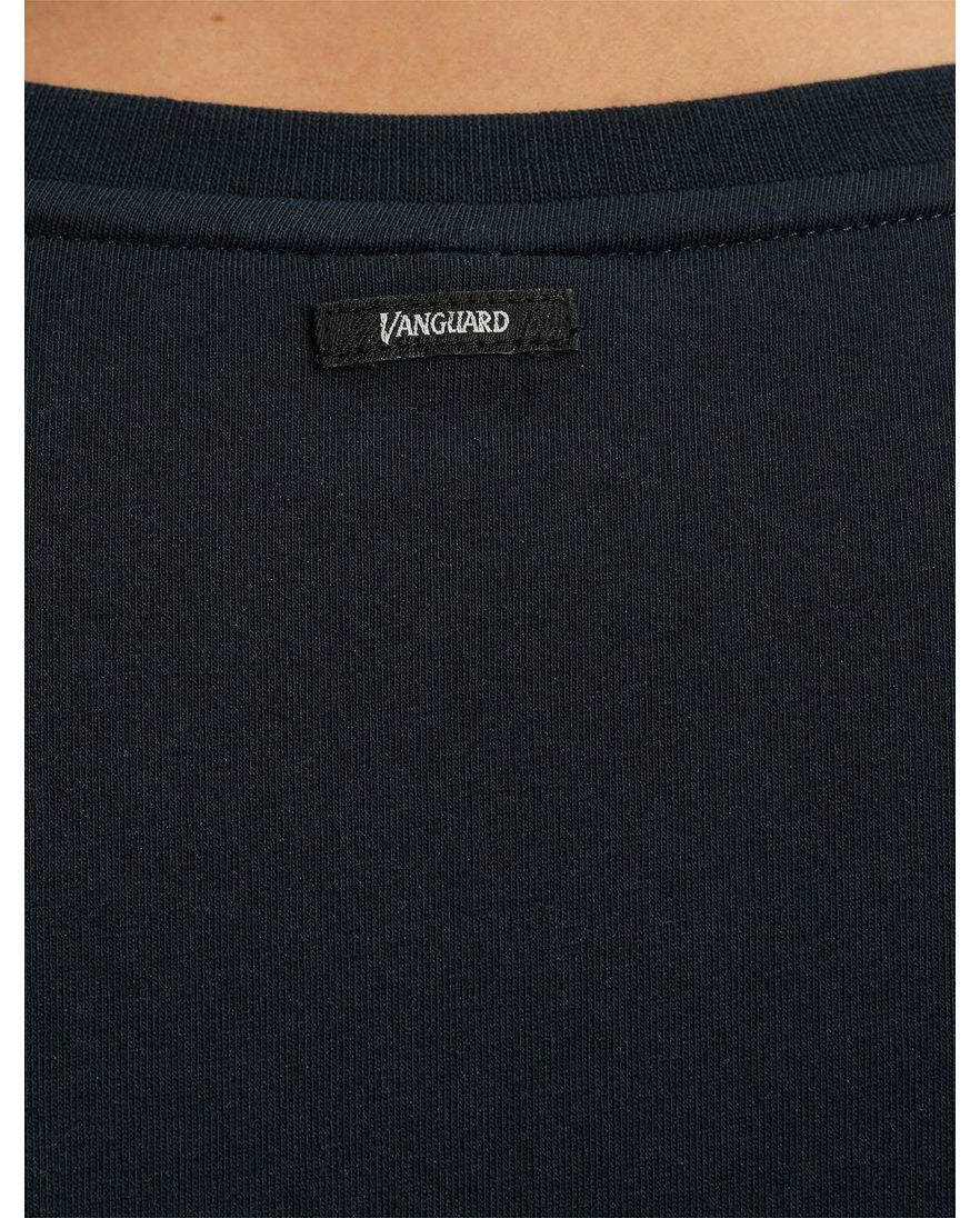 Vanguard t-shirt donkerblauw effen normale fit