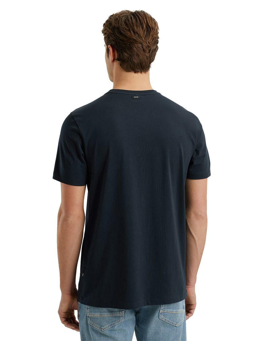 Vanguard t-shirt donkerblauw effen normale fit