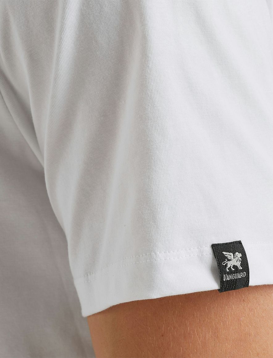 Vanguard t-shirt wit effen