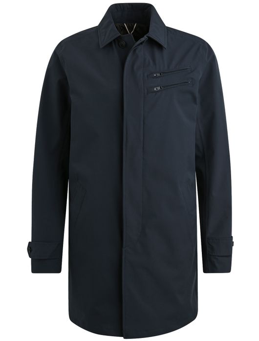 Vanguard jas lang donkerblauw effen V-COAT