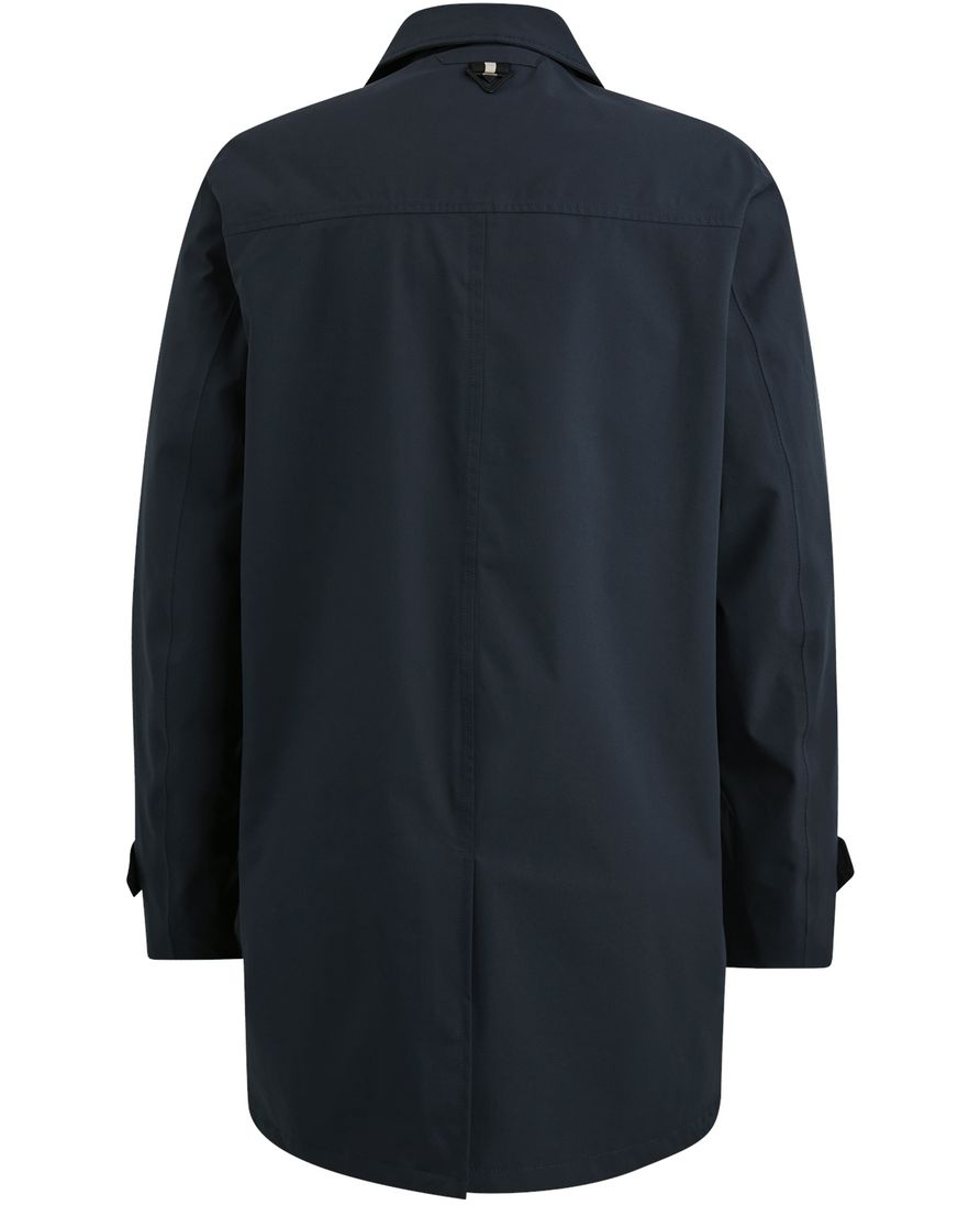 Vanguard jas lang donkerblauw effen normale fit